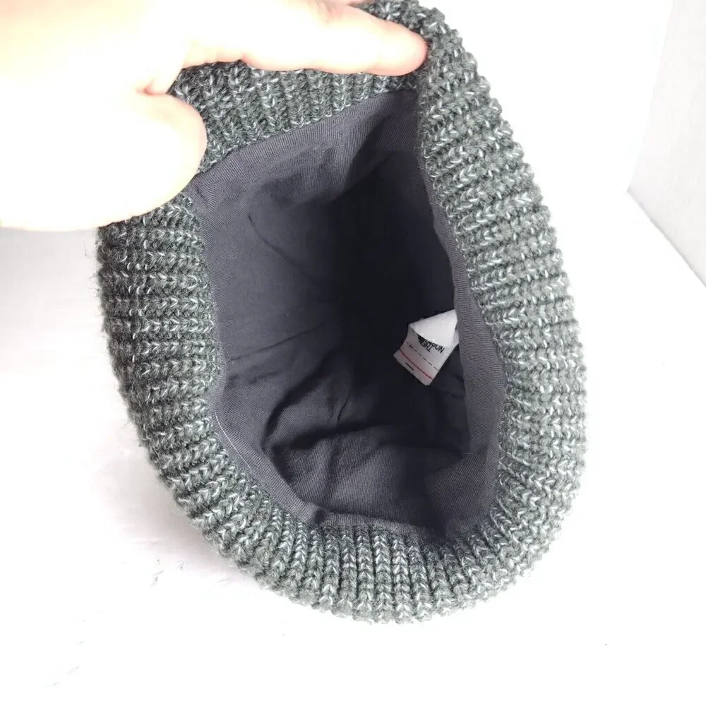 The North Face Unisex OS The Salty Dog Green Arcylic Ribbed Cuffed Beanie Hat